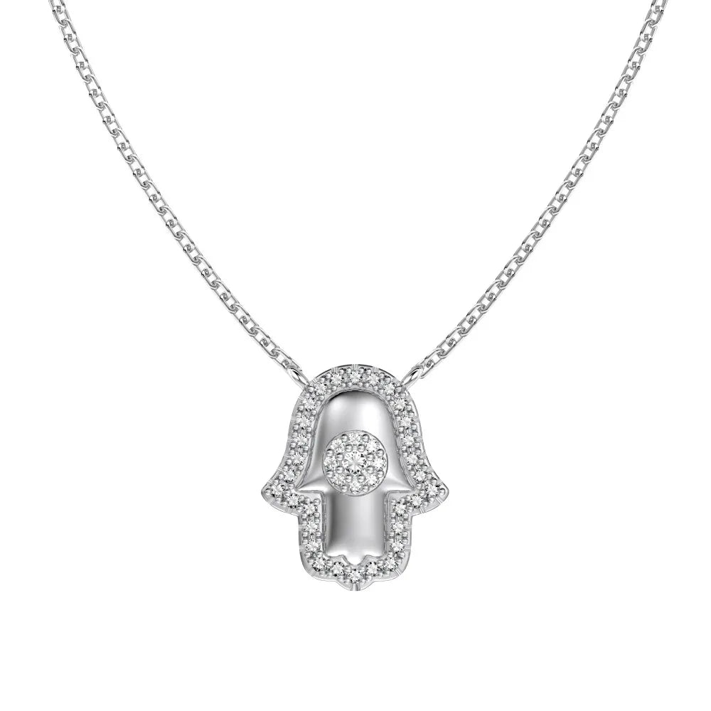 925 Silver Evil Eye Pendant Necklace DY190804 by KAKODIY