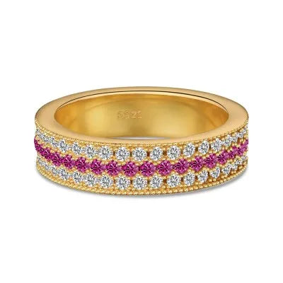 925 Sterling Silver CZ Stacking Ring DY121391 by KAKODIY