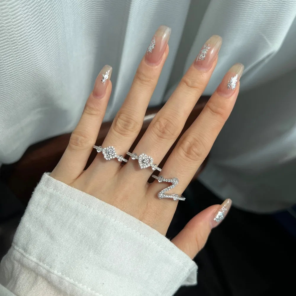 Special Design Classic Style Fine Jewelry Sterling Silver Bridal Eternity Band Flower Shape 5A Zirconia Women Wedding Ring