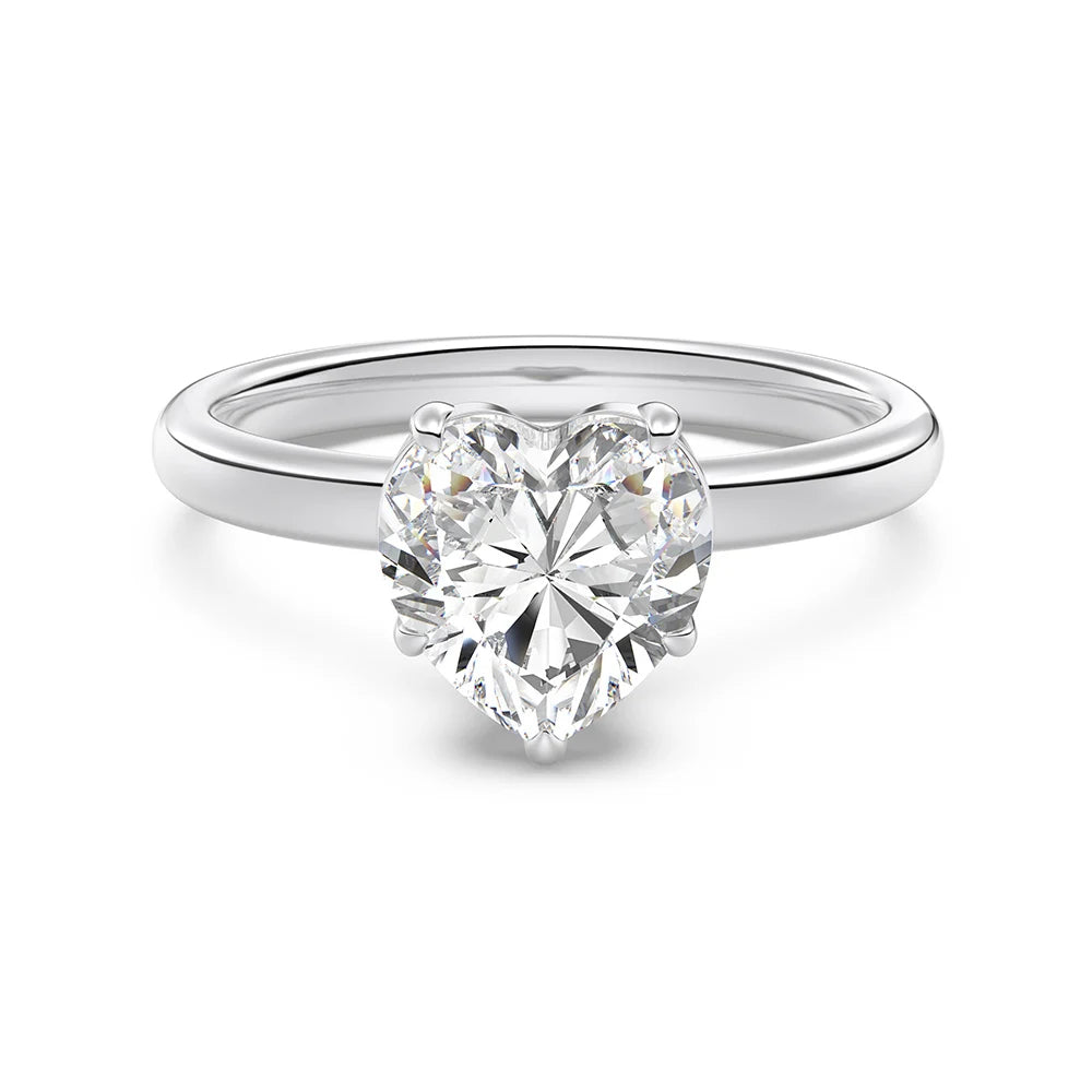 925 Sterling Silver Heart CZ Wedding Ring by KAKODIY