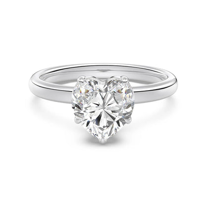 925 Sterling Silver Heart CZ Wedding Ring by KAKODIY