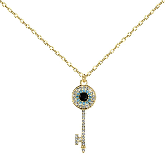 925 Silver Evil Eye CZ Pendant Necklace DY190658 product image 7