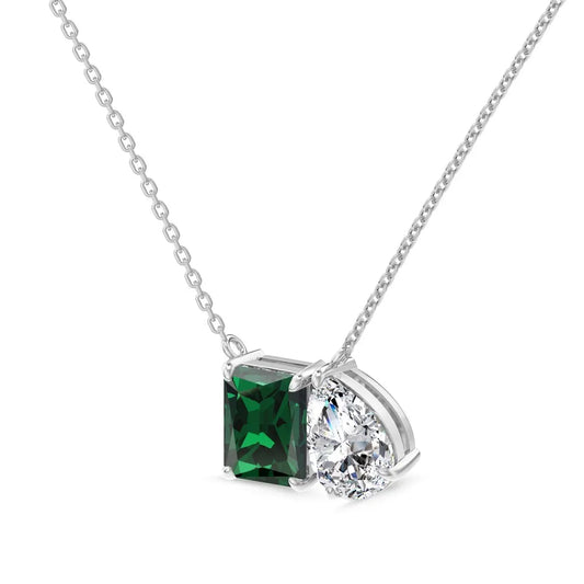 925 Sterling Silver Geometric Pendant Necklace by KAKODIY