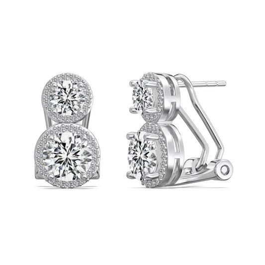 KAKODIY Designer Female 925 Sterling Silver Diamond 5A Cubic Zirconia Stud Earrings Female - product image 1