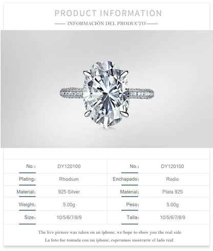 925 Sterling Silver CZ Bridal Engagement Ring product image 5