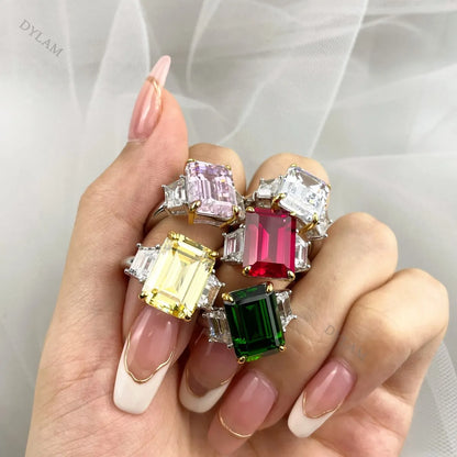 925 Silver CZ Bridal Wedding Ring DY120160 product image 5