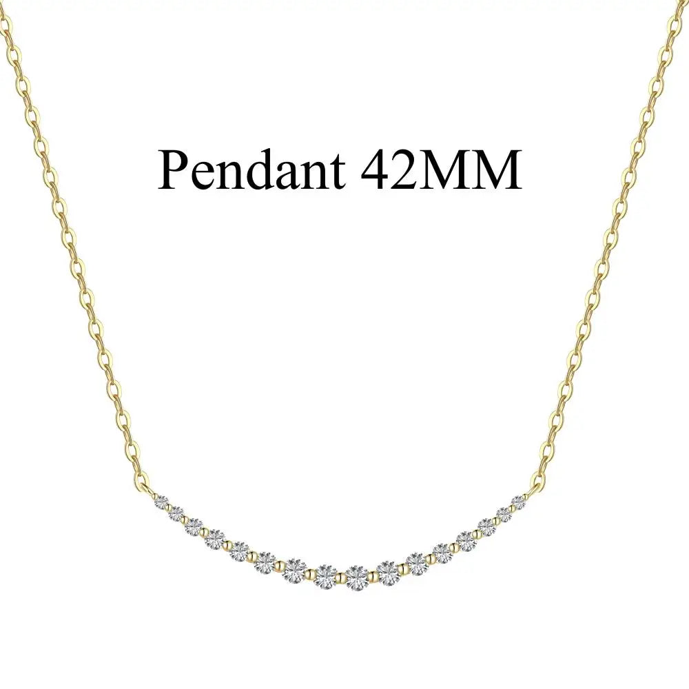 925 Sterling Silver 5A CZ Statement Chain Necklace product image 11