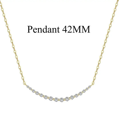 925 Sterling Silver 5A CZ Statement Chain Necklace product image 11