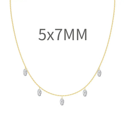 925 Sterling Silver CZ Bridal Lariat Necklace product image 7