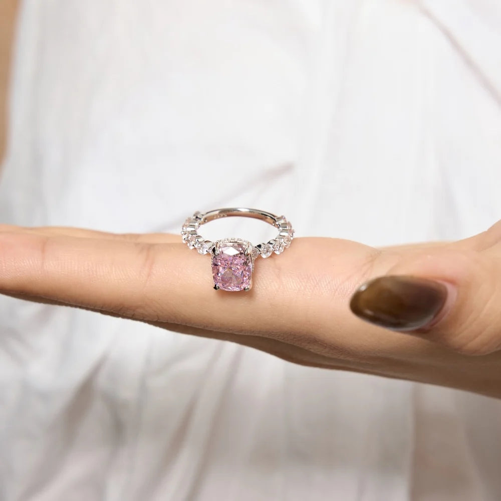 925 Sterling Silver CZ Bridal Wedding Ring product image 5