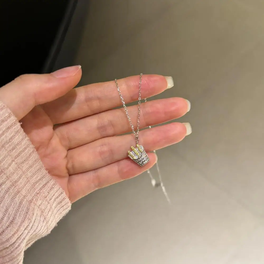 925 Silver 5A CZ Pendant Necklace DY191221 product image 6
