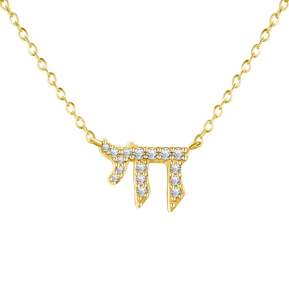 925 Silver M Initial 5A CZ Necklace DY190796 product image 7