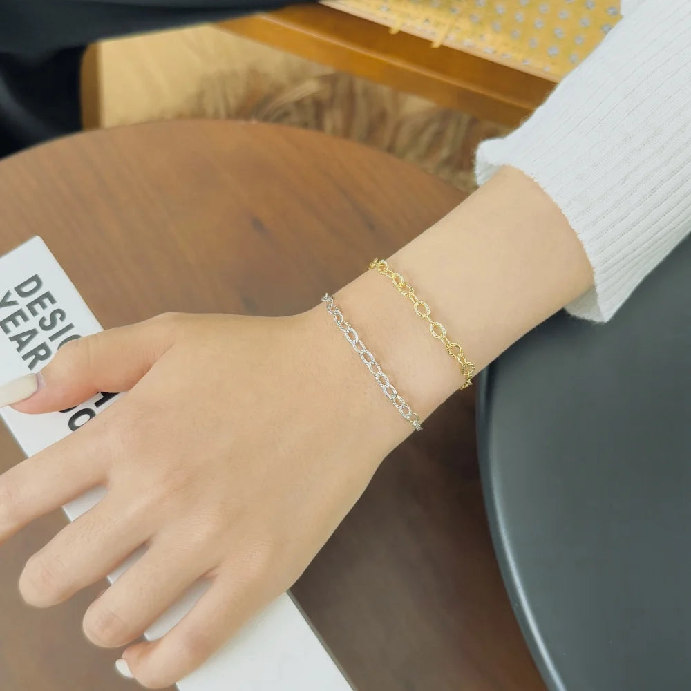 925 Sterling Silver Minimalist Bangle DY150670 product image 2