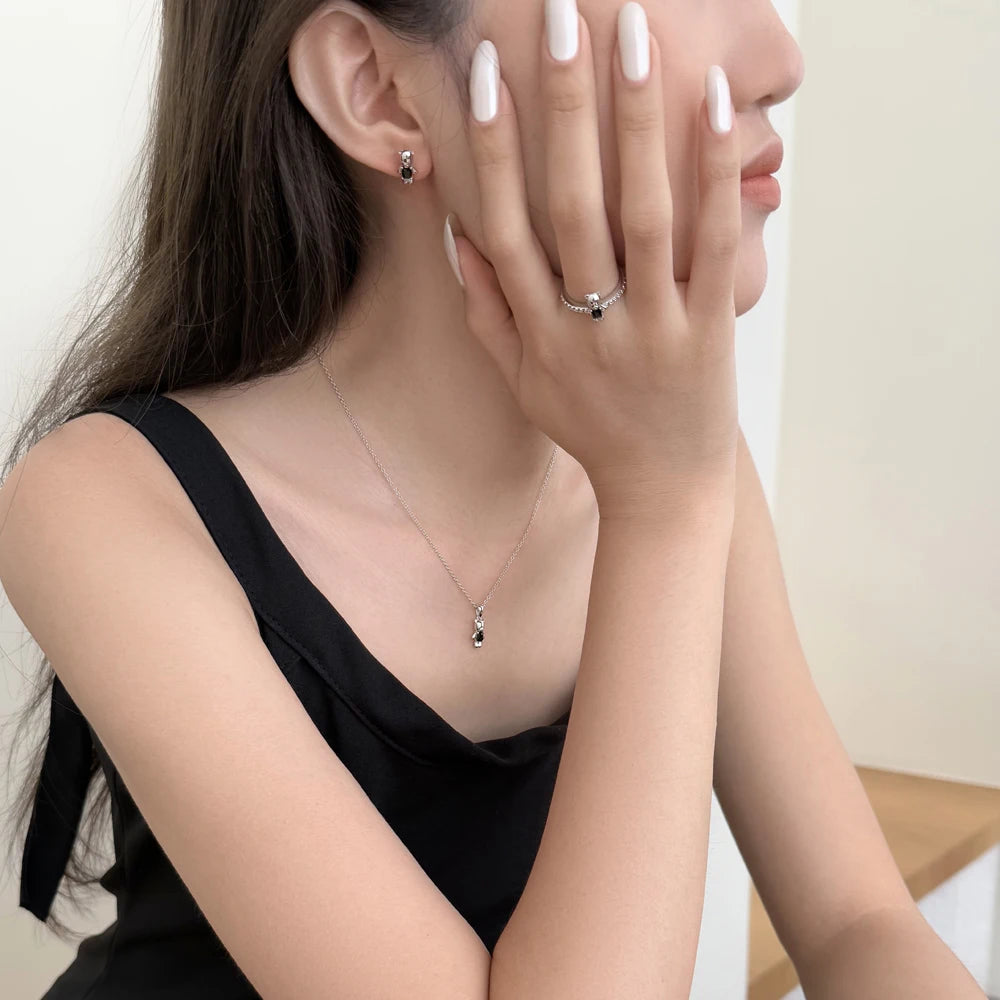 KAKODIY Cute Glamour Design Fashion Accessories Rhodium Plated 925 Sterling Silver 5A Cubic Zirconia Bear Stud Earrings Daily Life - product image 4