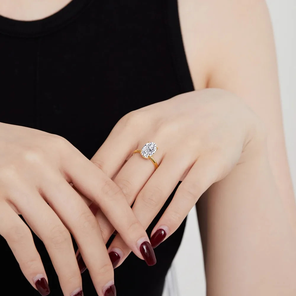 925 Silver CZ Bridal Engagement Ring DY120849 product image 2