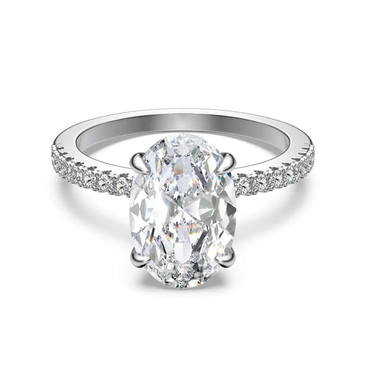 925 Silver 5A CZ Bridal Engagement Ring DY121424 product image 6