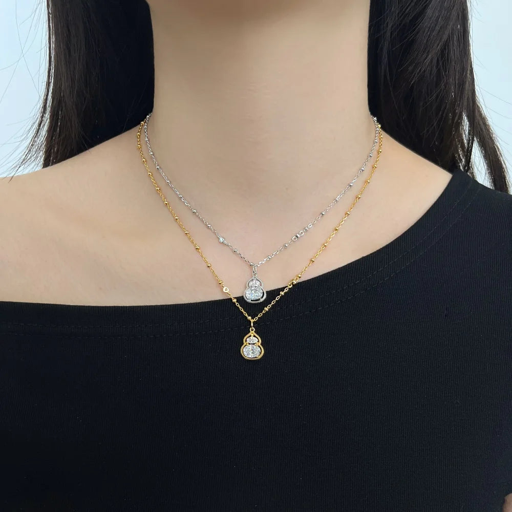 925 Silver 5A CZ Pendant Necklace DY191906 product image 2