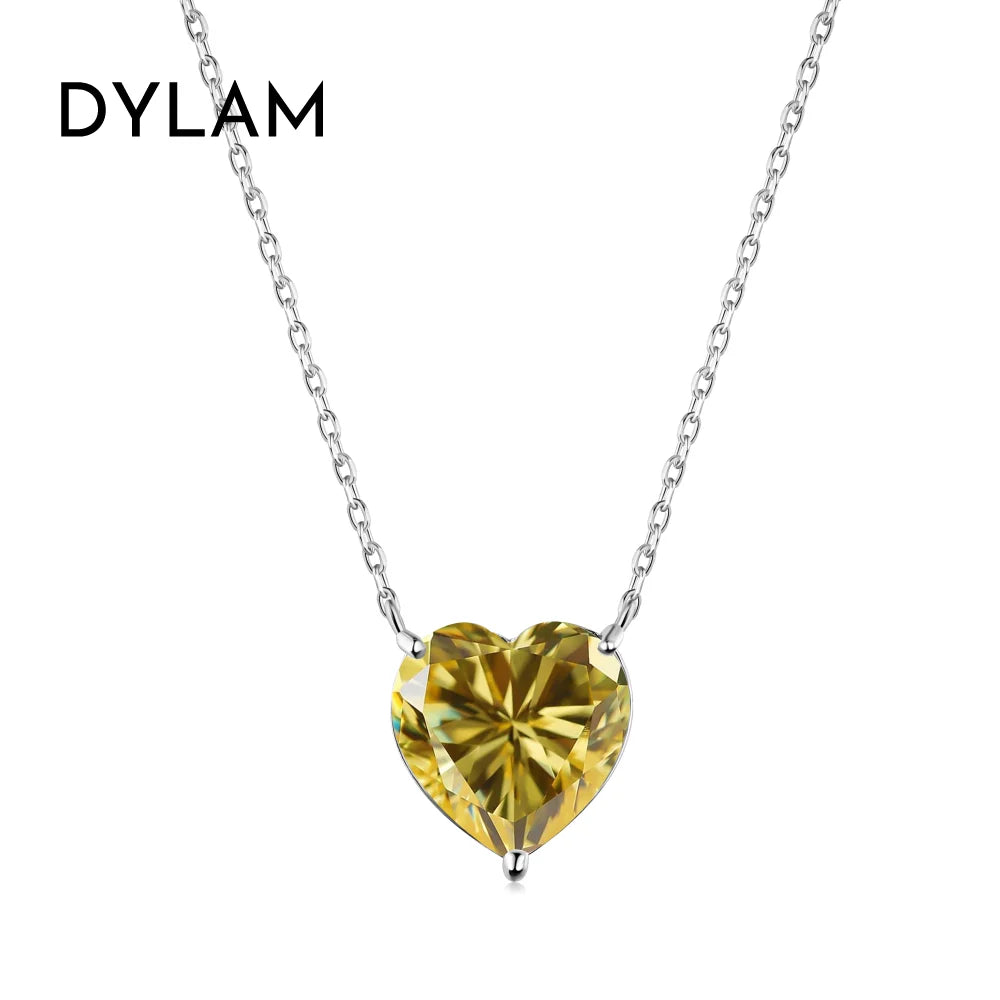 925 Sterling Silver Heart 8A CZ Pendant Necklace product image 11