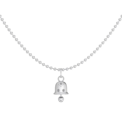 925 Sterling Silver 5A CZ Dainty Pendant Necklace by KAKODIY