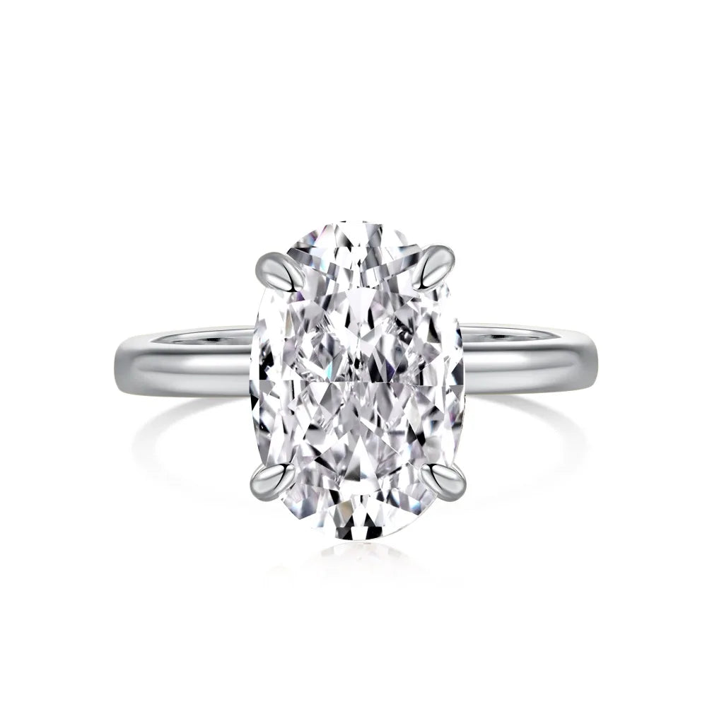 925 Silver CZ Bridal Engagement Ring DY120849 product image 7