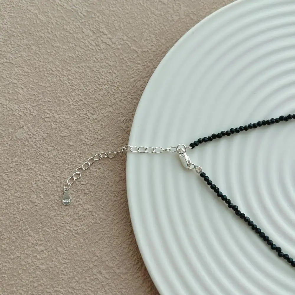 925 Sterling Silver Pearl Statement Chain Necklace product image 3