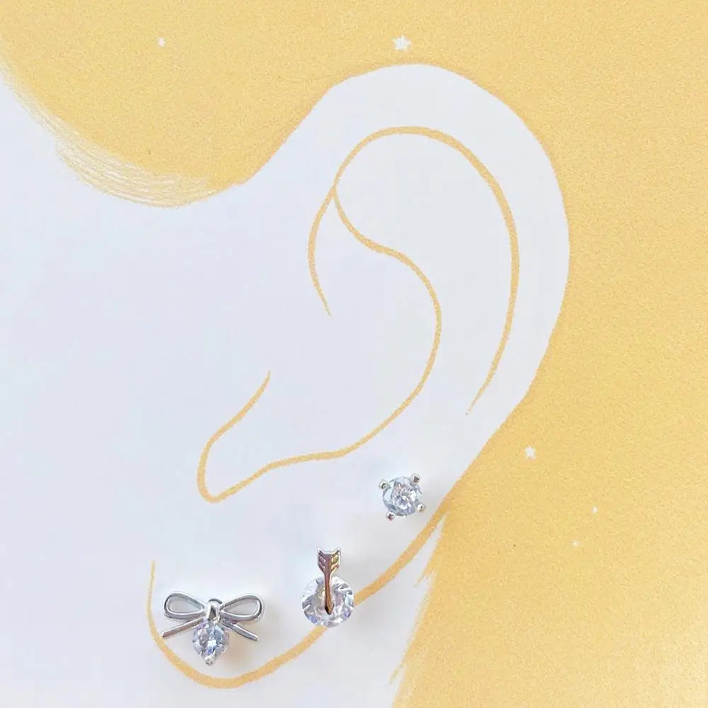KAKODIY Best Sellers 18K Gold Plated Heart Earrings Accessories Women Engagement Silver 925 Stud Earrings Set - product image 2