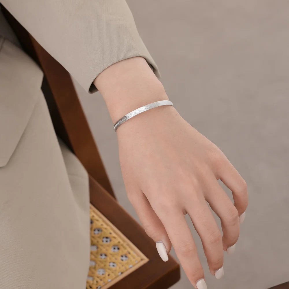 925 Sterling Silver Statement Bracelet DY170081 product image 3