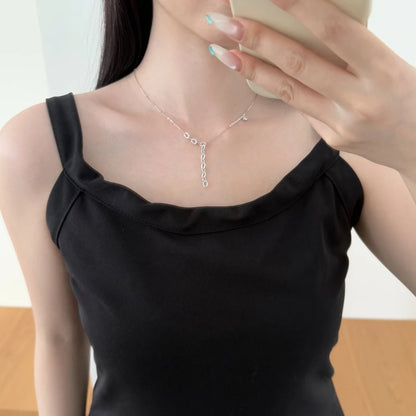 925 Silver 5A CZ Pendant Necklace DY191565 product image 2