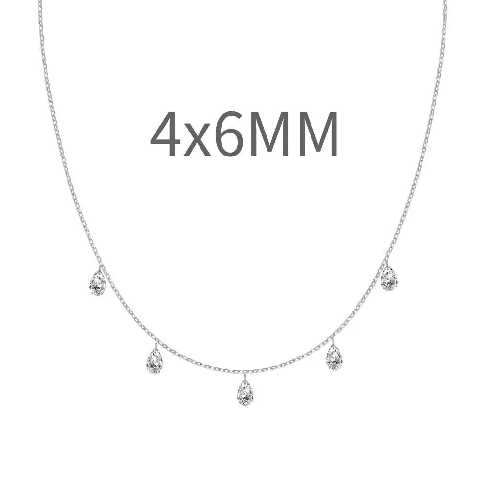 925 Silver Bridal Lariat Necklace DY191192 product image 11
