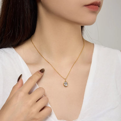 925 Silver 5A CZ Pendant Necklace DY191846 product image 4