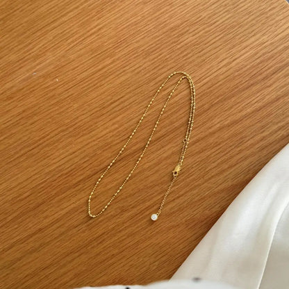 925 Silver Minimalist Chain Necklace DY191364 product image 4