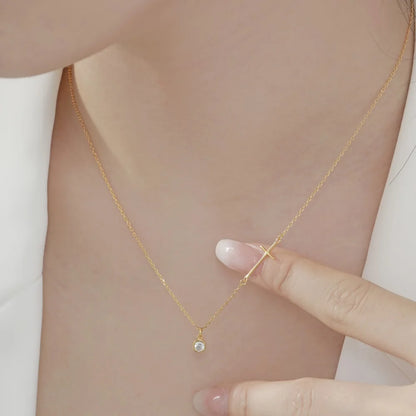 925 Silver Cross 5A CZ Pendant Necklace DY190358 product image 6