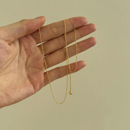 925 Sterling Silver Chain Necklace DY191423 product image 3