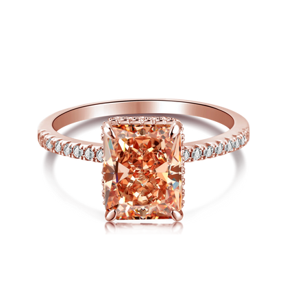 925 Silver CZ Minimalist Engagement Ring DY120099 product image 15
