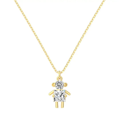 925 Silver CZ Statement Pendant Necklace DY191178 product image 8