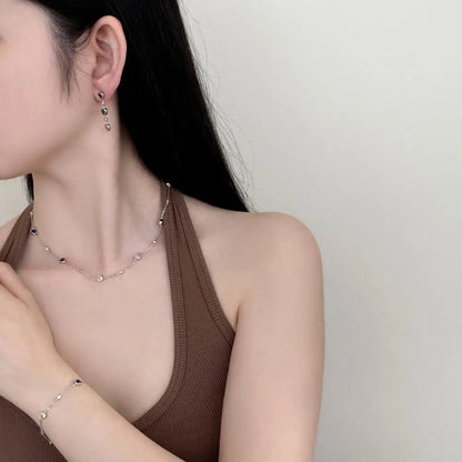 925 Sterling Silver Heart Chain Bracelet DY150632 product image 6
