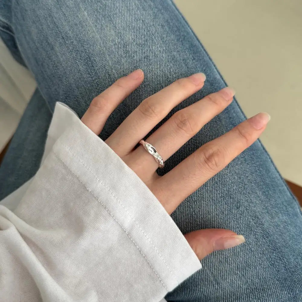 925 Silver Geometric Engagement Ring DY121445 product image 4