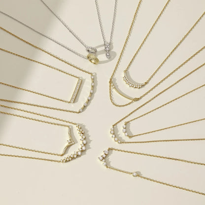 Wholesale Dainty S925 Sterling Silver Jewelry Crown Cz Cubic Zirconia Pendant Necklace 18K Gold Plated Necklaces for Women