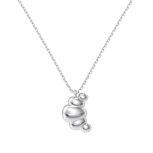925 Silver Statement Pendant Necklace DY191222 by KAKODIY