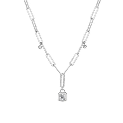 925 Silver 5A CZ Pendant Necklace DY191591 product image 6