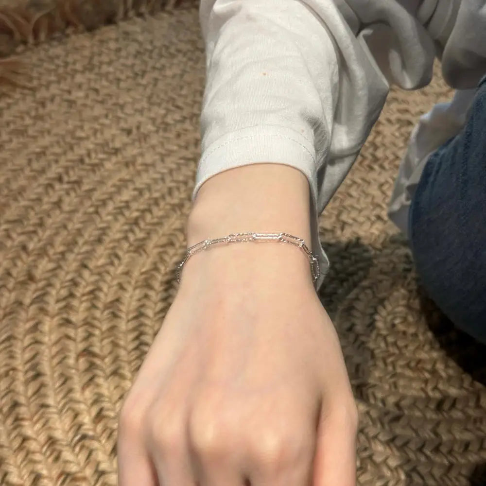 925 Sterling Silver Minimalist Chain Bracelet product image 5