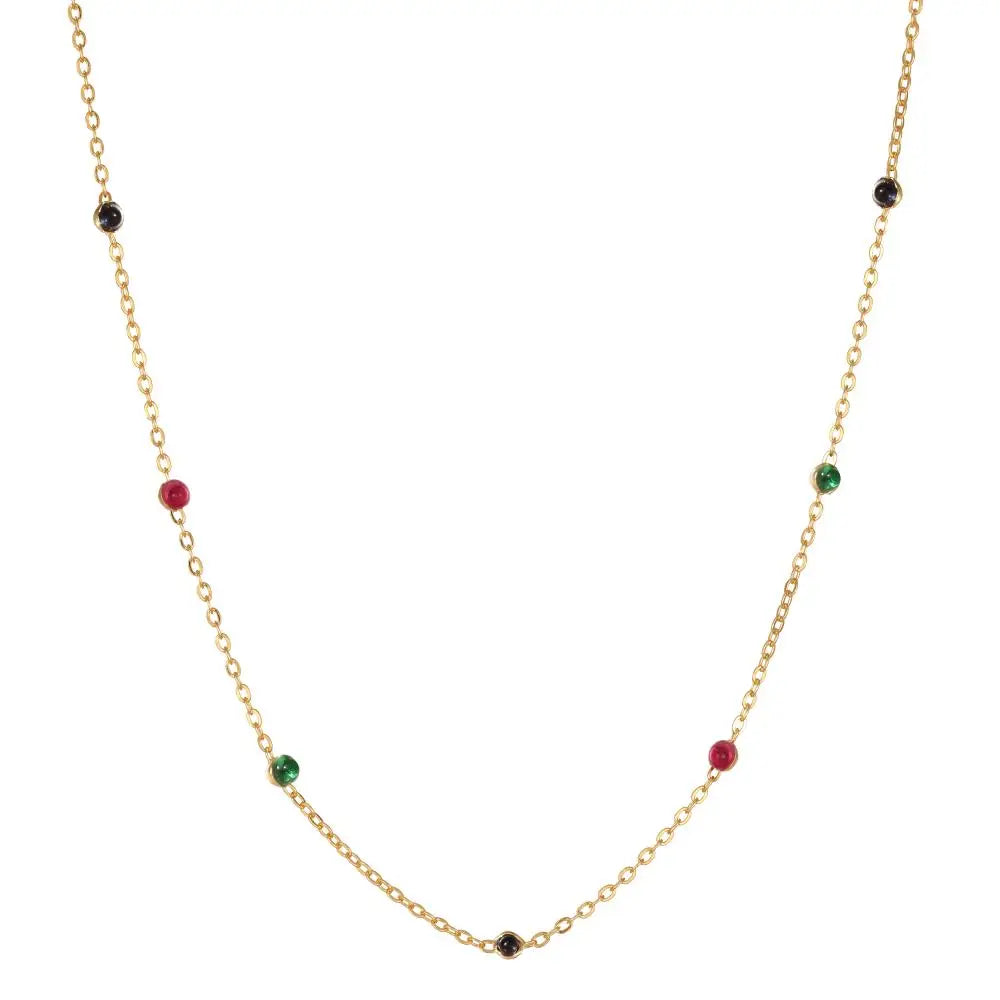 925 Silver Minimalist Chain Necklace DY191370 product image 7