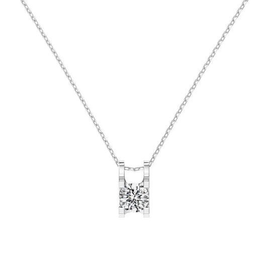 925 Silver Bridal Pendant Necklace DY191237 by KAKODIY