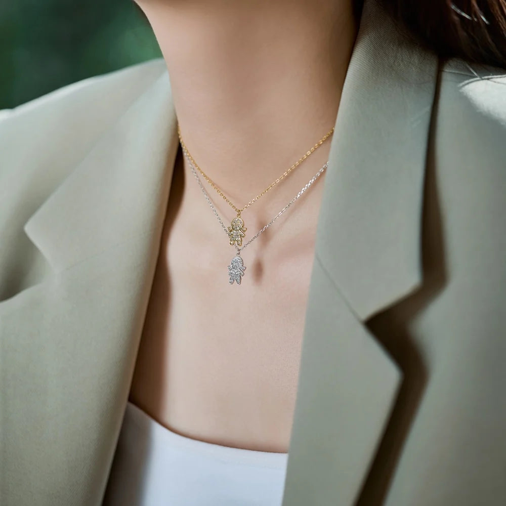 925 Silver 5A CZ Pendant Necklace DY191636 product image 2