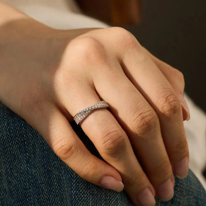 925 Silver CZ Bridal Engagement Ring DY121254 product image 5