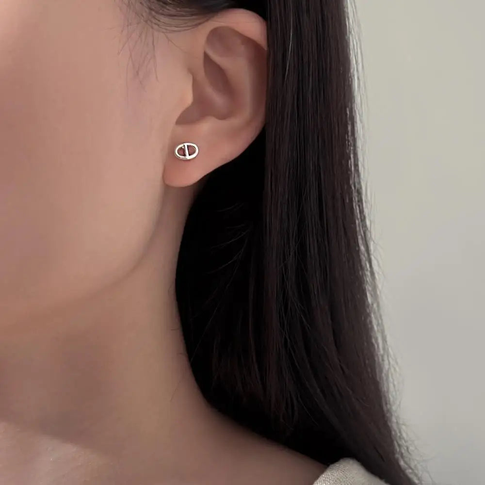 KAKODIY New Pig Nose Stud Earrings Fashion £925 Simple Stud Earrings Accessories Earrings - product image 4