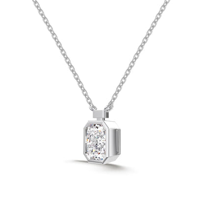 925 Silver CZ Statement Pendant Necklace DY190885 product image 9