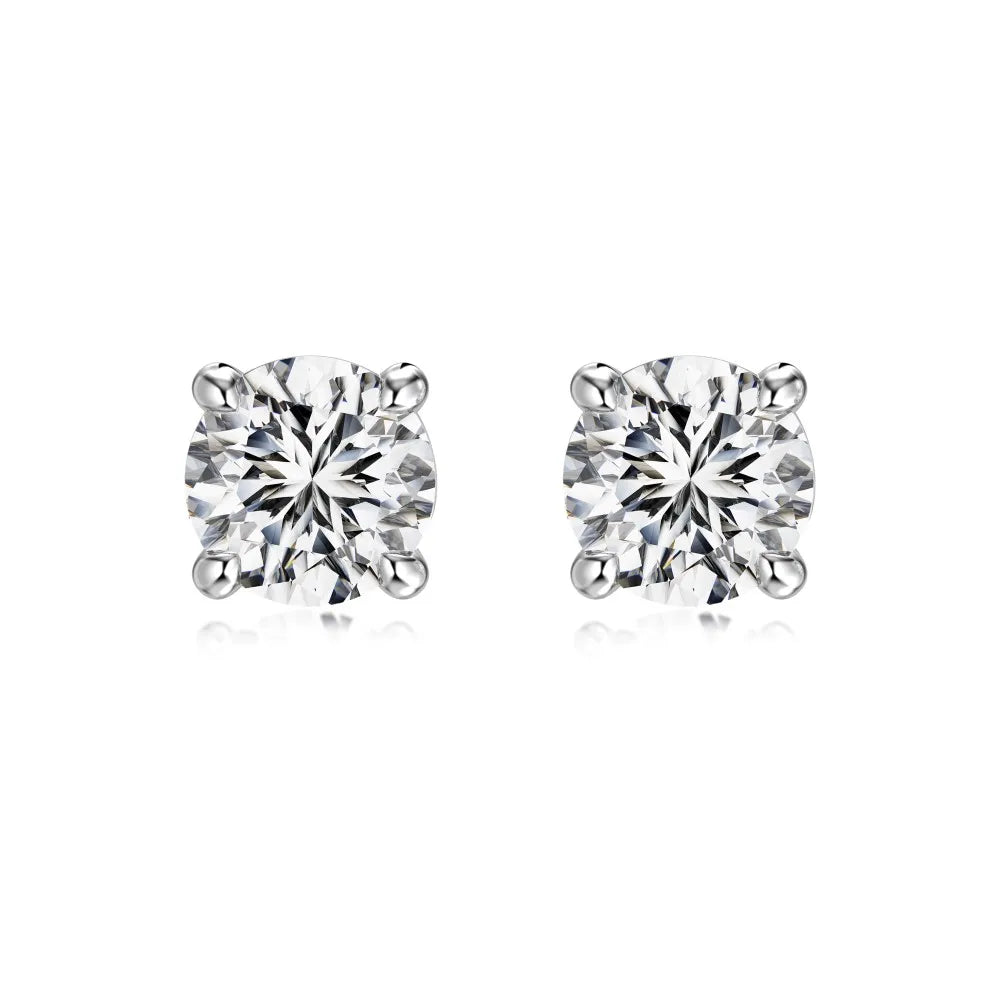 KAKODIY Jewelry Glamour Simple Design 925 Sterling Silver Dragon Round 5A Cubic Zirconia Stud Earrings Boutique Fashion Women's Accessories - product image 1