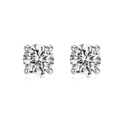 KAKODIY Jewelry Glamour Simple Design 925 Sterling Silver Dragon Round 5A Cubic Zirconia Stud Earrings Boutique Fashion Women's Accessories - product image 1
