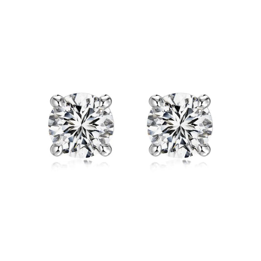 KAKODIY Jewelry Glamour Simple Design 925 Sterling Silver Dragon Round 5A Cubic Zirconia Stud Earrings Boutique Fashion Women's Accessories - product image 1